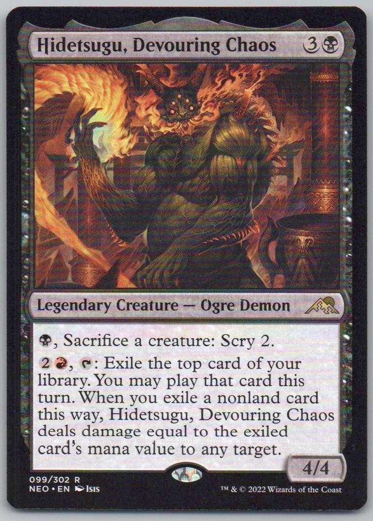 Hidetsugu, Devouring Chaos 99 Normal Legendary Card - Kamigawa: Neon Dynasty