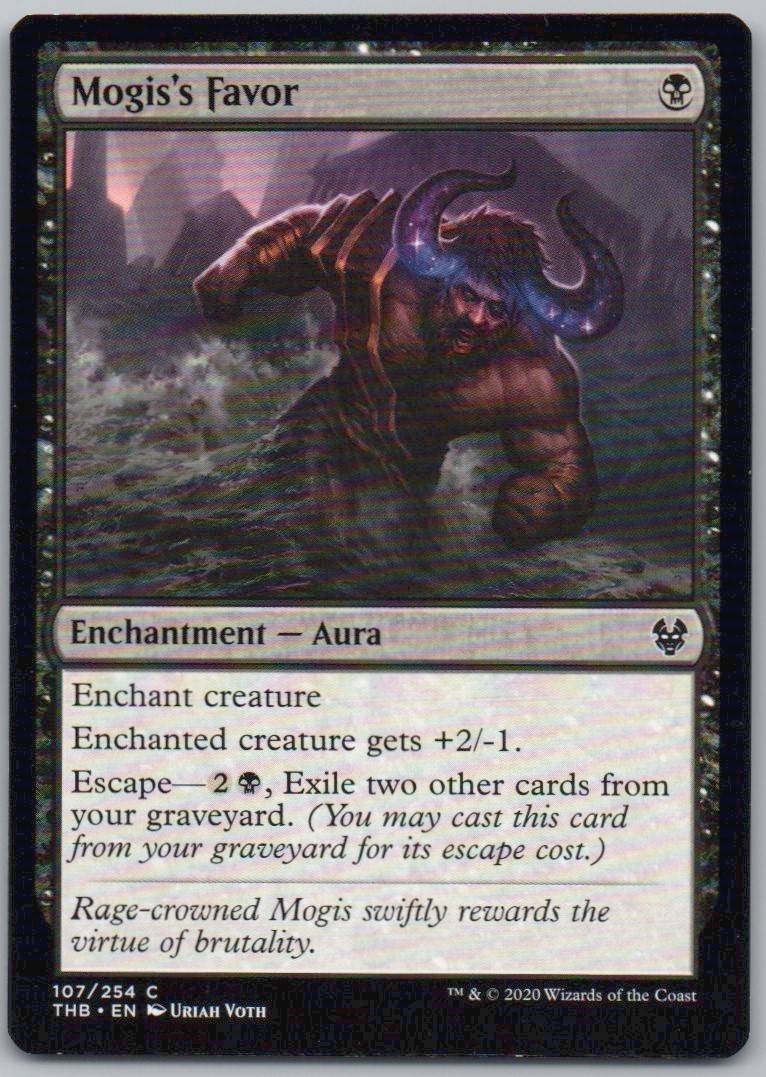 Mogis's Favor 107 Normal Enchantment Card - Theros Beyond Death