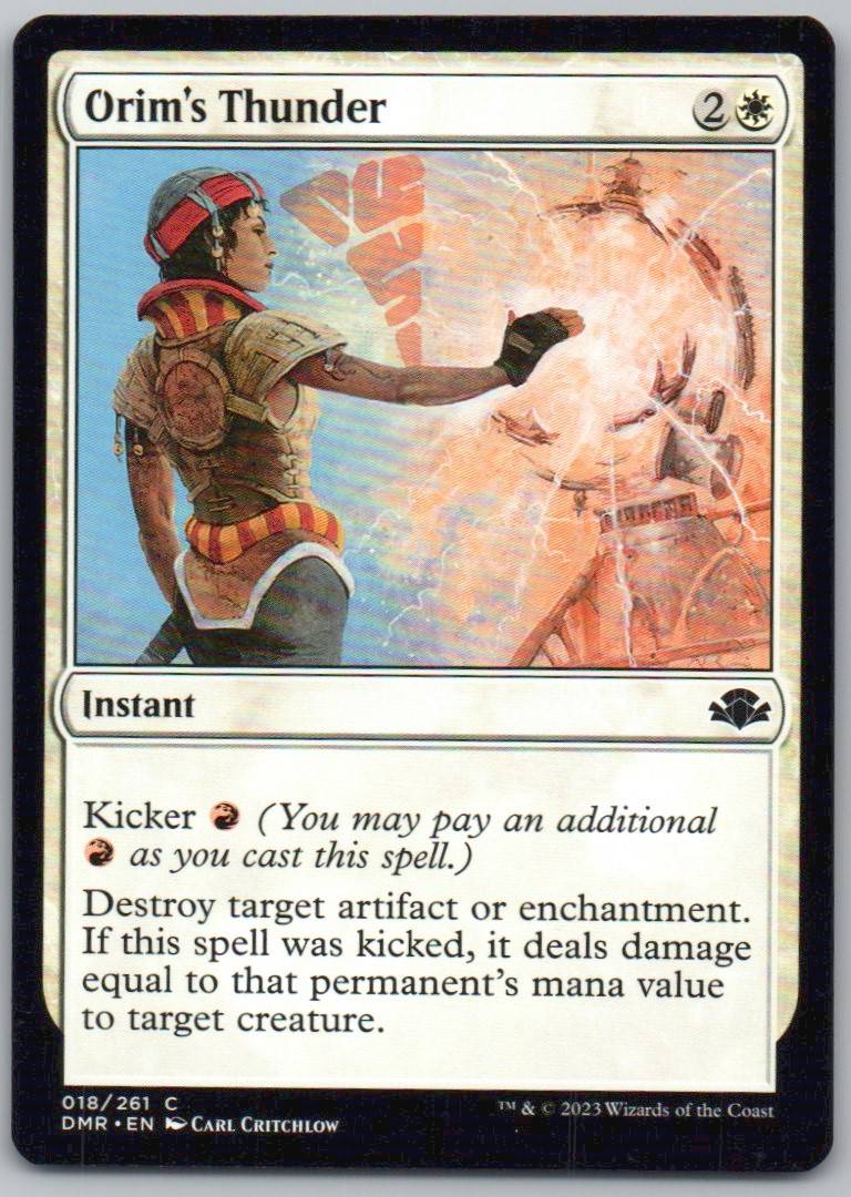 Orim's Thunder 18 Normal Instant Card - Dominaria Remastered
