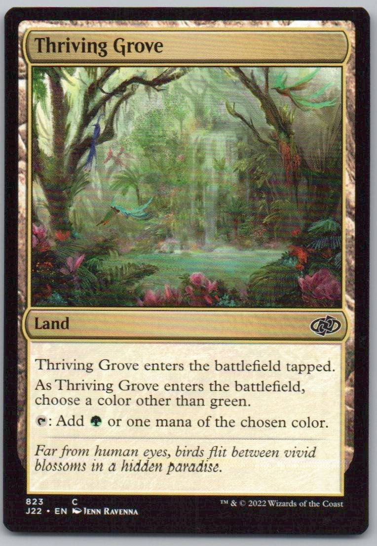 Thriving Grove 823 0 Land Card - Jumpstart 2022