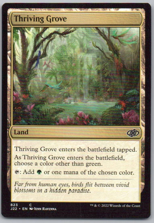 Thriving Grove 823 0 Land Card - Jumpstart 2022