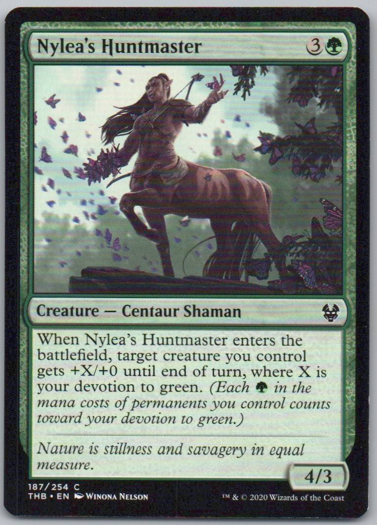 Nylea's Huntmaster 187 Normal Creature Card - Theros Beyond Death