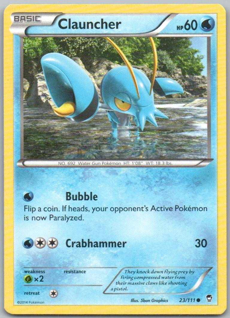 Clauncher 023 Normal Water Card - Furious Fists