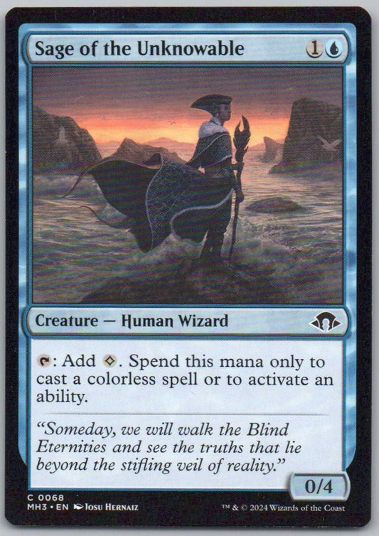 Sage of the Unknowable 68 0 Creature Card - Modern Horizons 3