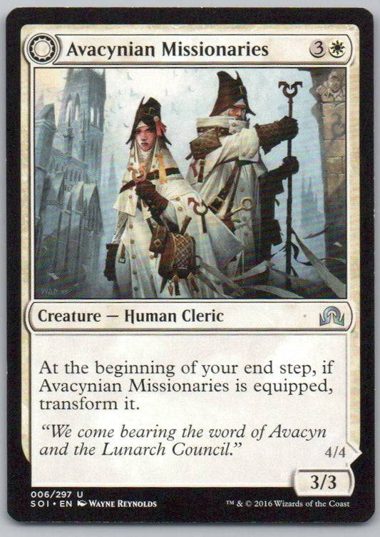 Avacynian Missionaries 6 Normal Creature Card - Shadows over Innistrad