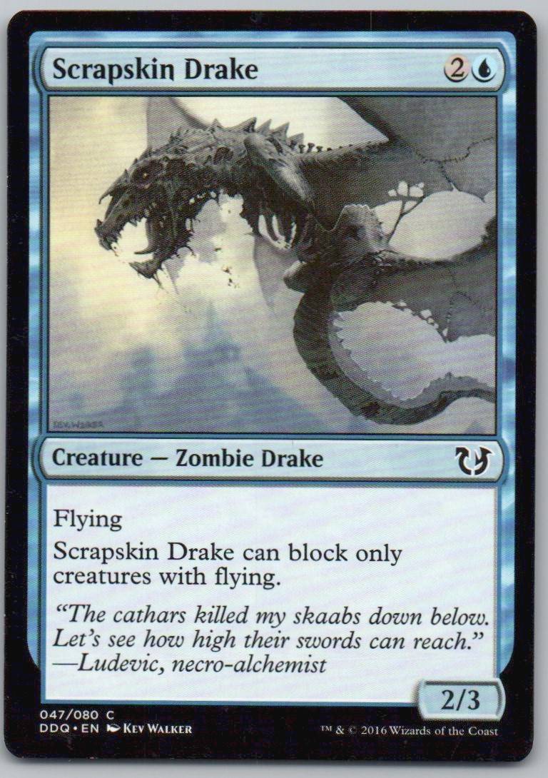 Scrapskin Drake 47 Normal Creature Card - Duel Decks: Blessed vs. Cursed