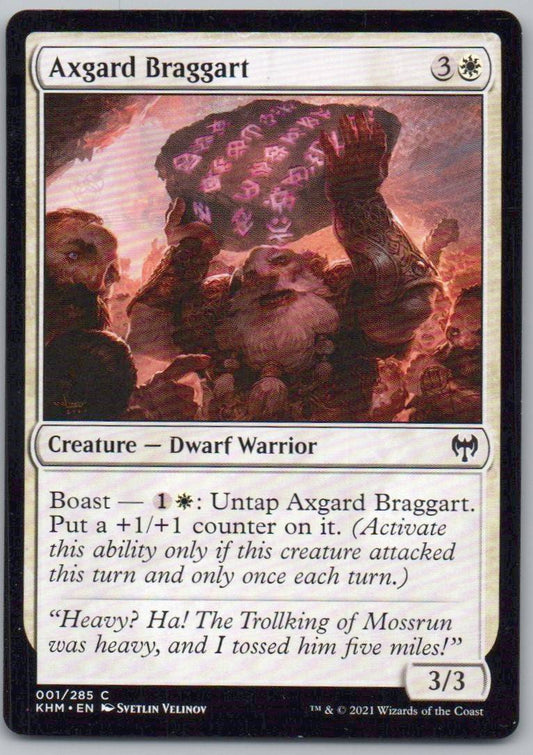 Axgard Braggart 1 Normal Creature Card - Kaldheim