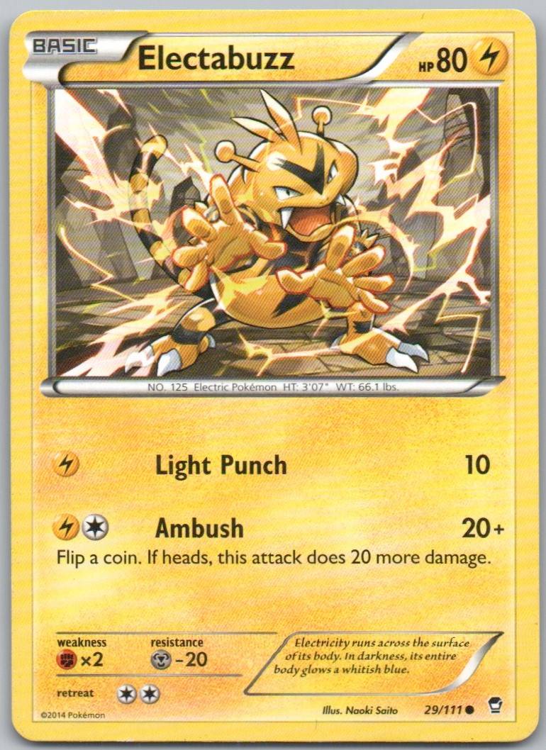 Electabuzz 029 Normal Lightning Card - Furious Fists