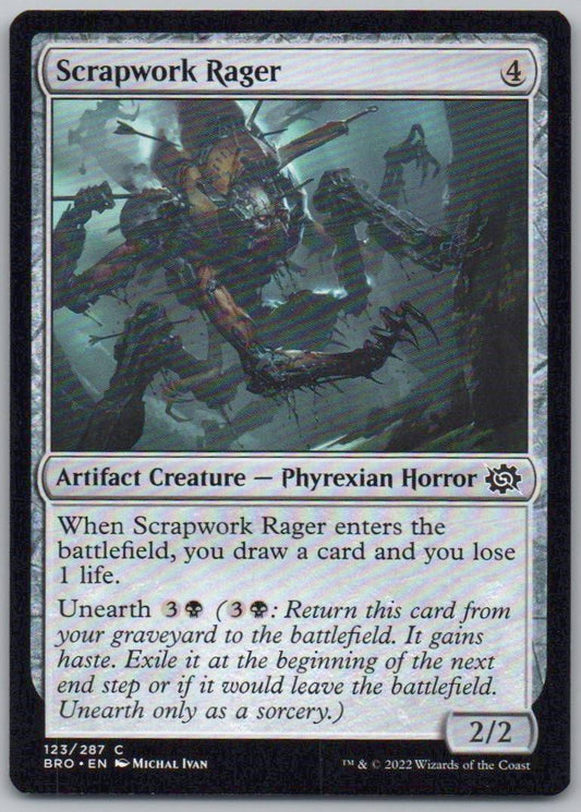 Scrapwork Rager 123 Normal Artifact Card - The Brothers' War