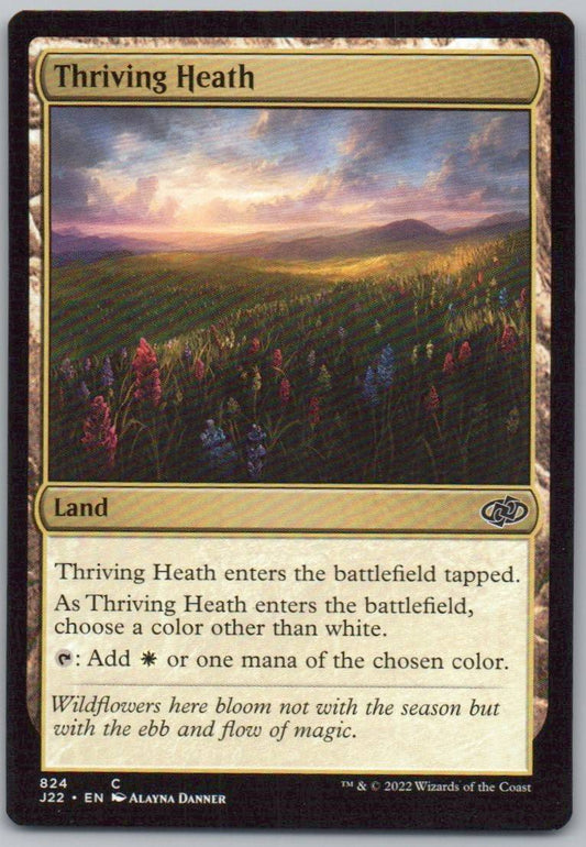 Thriving Heath 824 0 Land Card - Jumpstart 2022