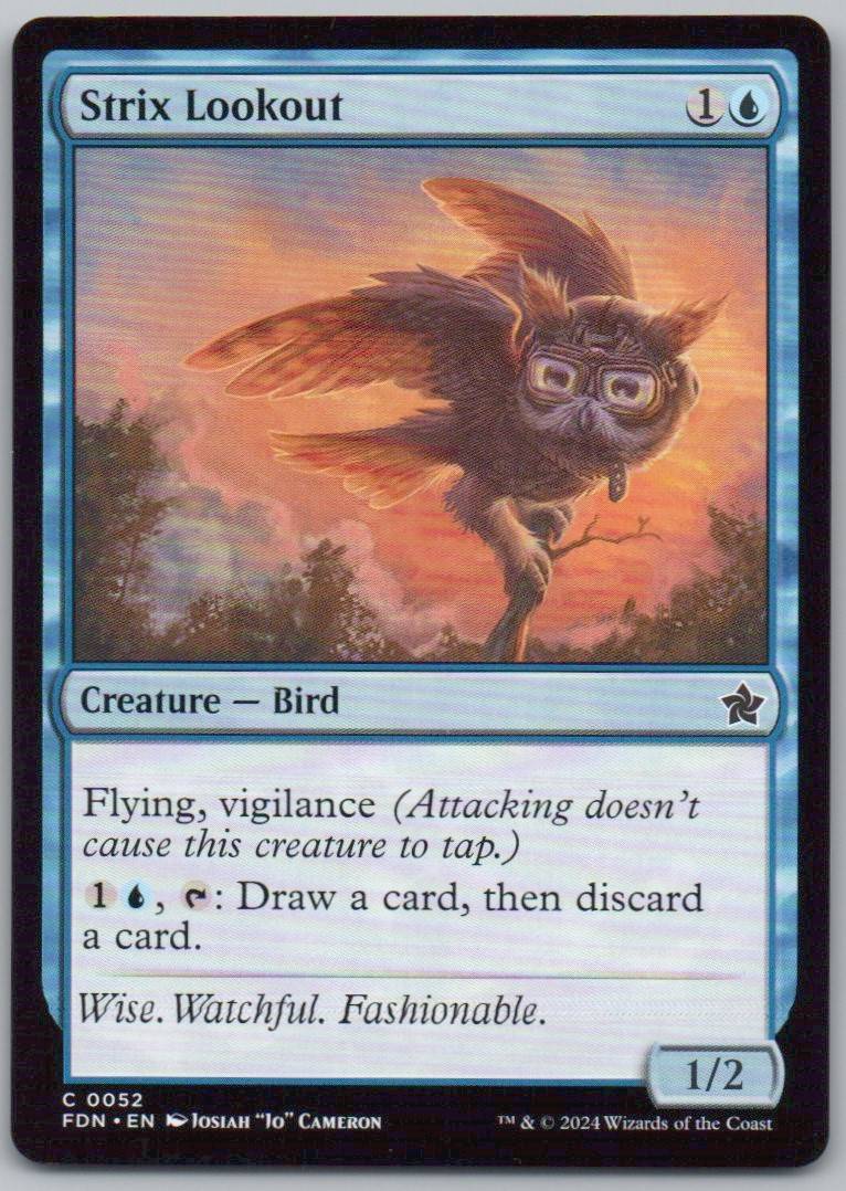 Strix Lookout 52 Normal Creature Card - Foundations