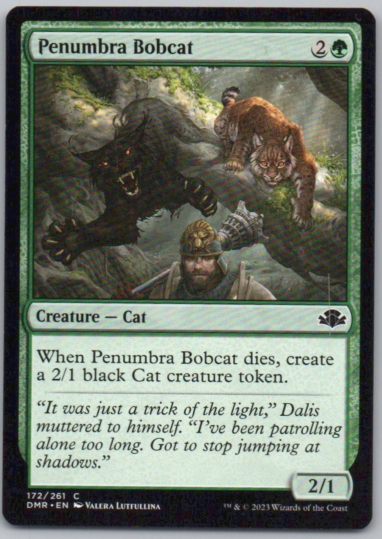 Penumbra Bobcat 172 Normal Creature Card - Dominaria Remastered