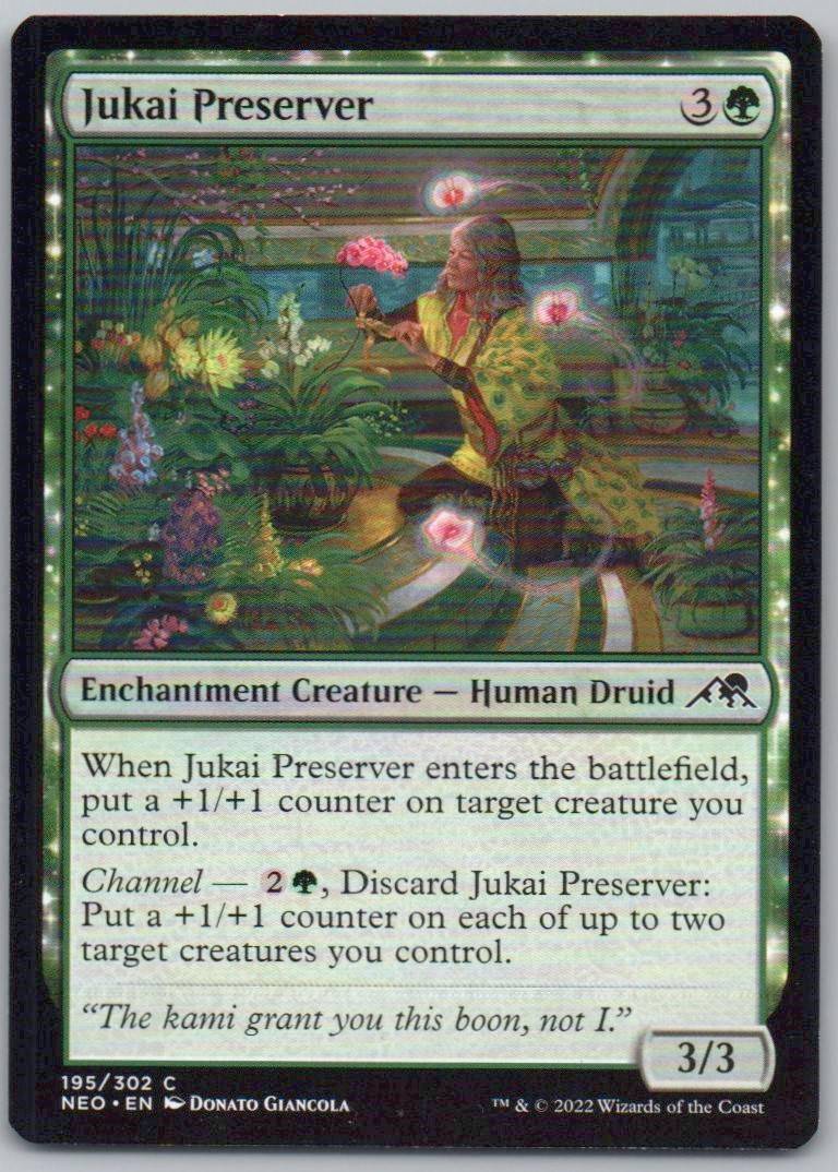 Jukai Preserver 195 Normal Enchantment Card - Kamigawa: Neon Dynasty