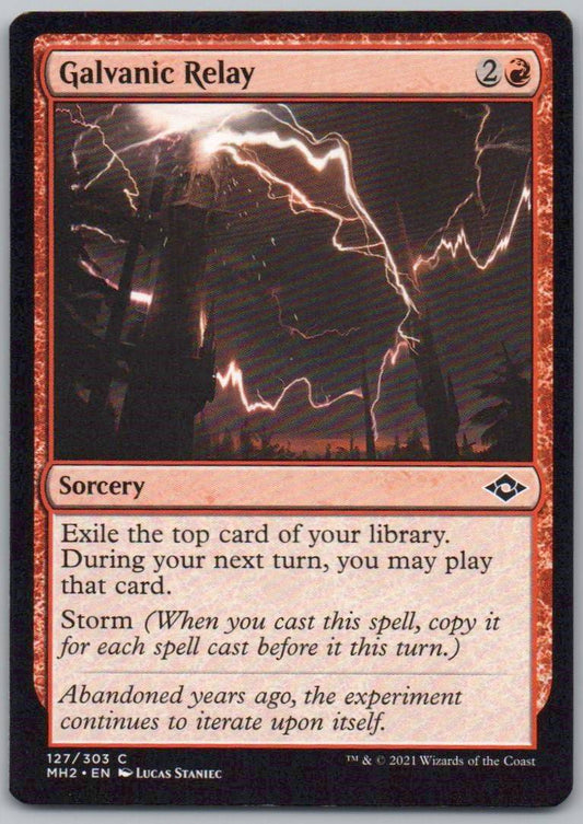 Galvanic Relay 127 0 Sorcery Card - Modern Horizons 2
