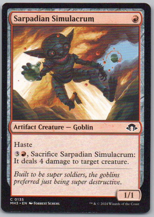 Sarpadian Simulacrum 135 0 Artifact Card - Modern Horizons 3