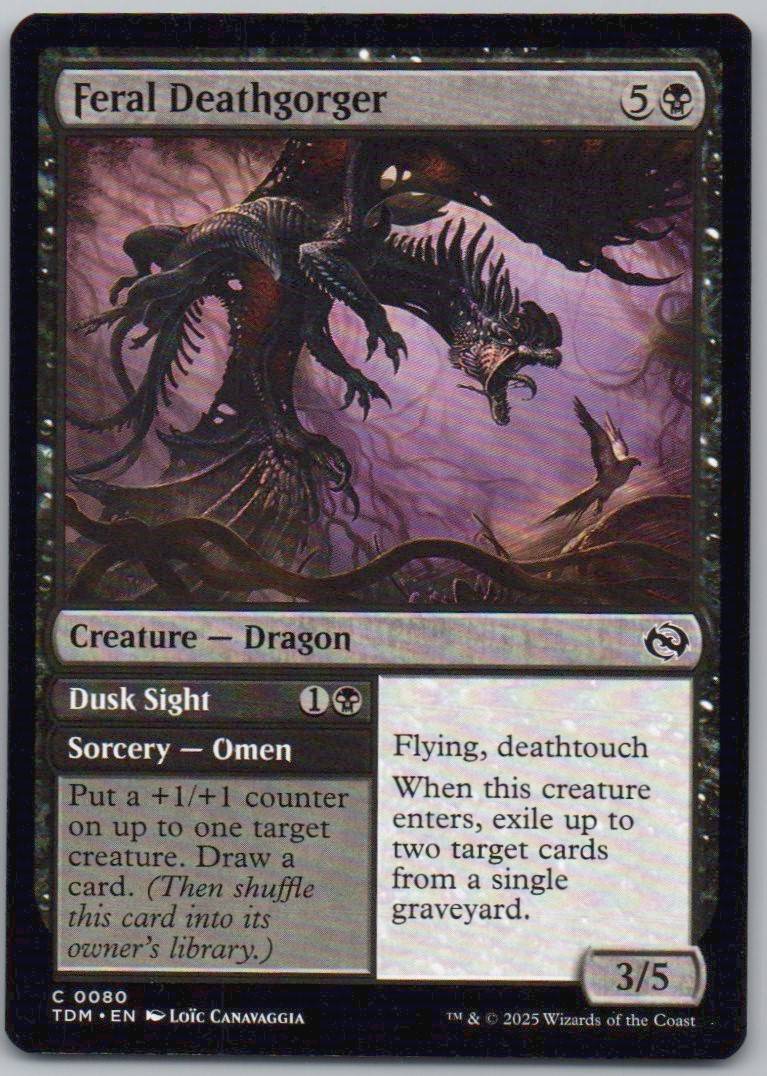 Feral Deathgorger 80 Normal Creature Card - Tarkir: Dragonstorm