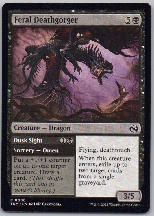 Feral Deathgorger 80 Normal Creature Card - Tarkir: Dragonstorm