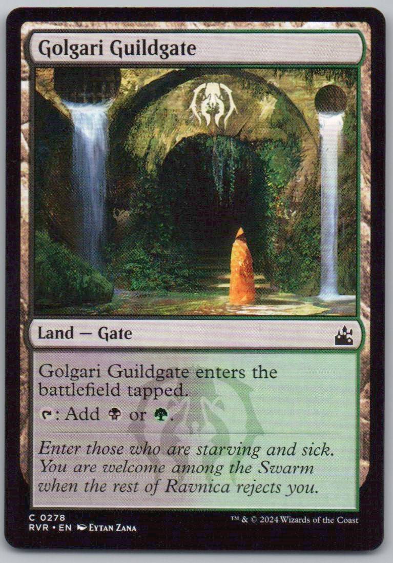 Golgari Guildgate 278 Normal Land Card - Ravnica Remastered