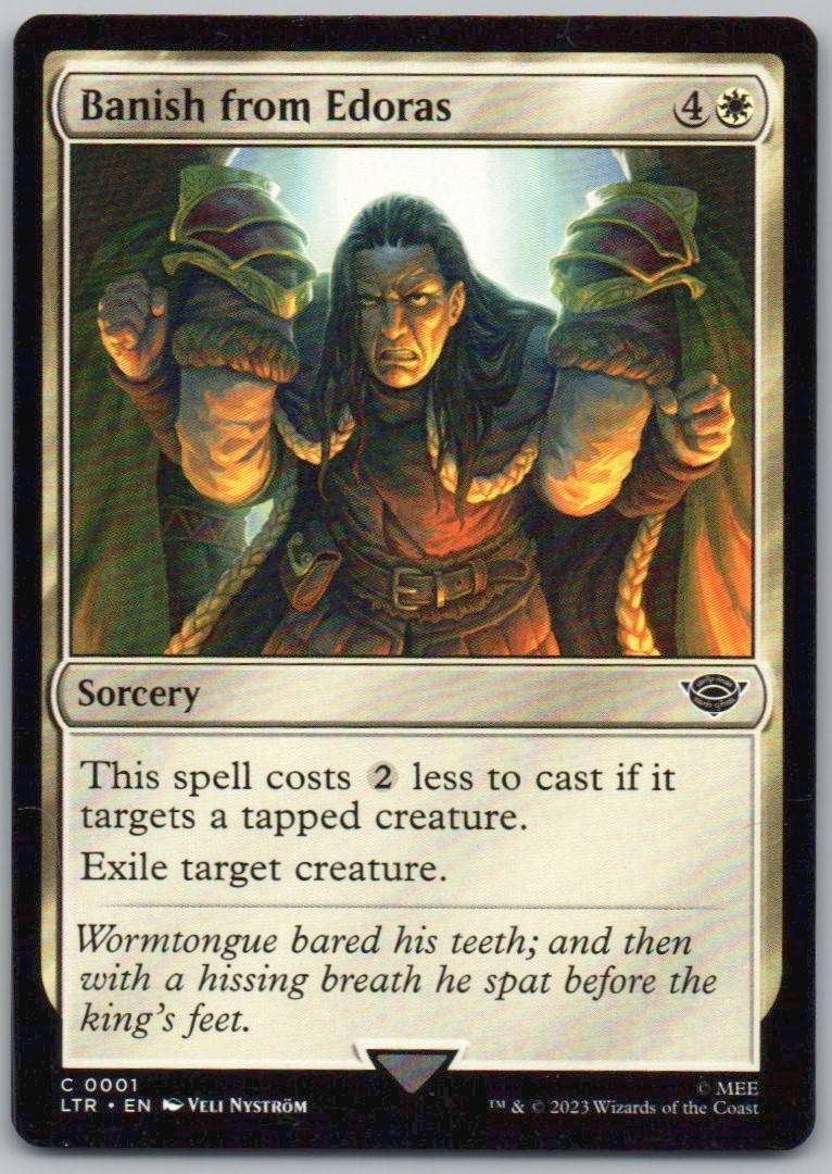 Banish from Edoras 1 0 Sorcery Card - Universes Beyond: The Lord of the Rings: Tales of Middle-earth