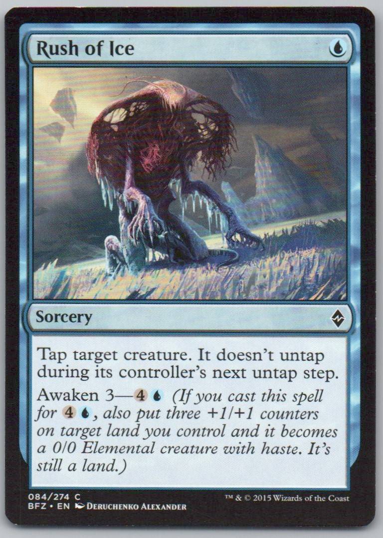 Rush of Ice 84 Normal Sorcery Card - Battle for Zendikar