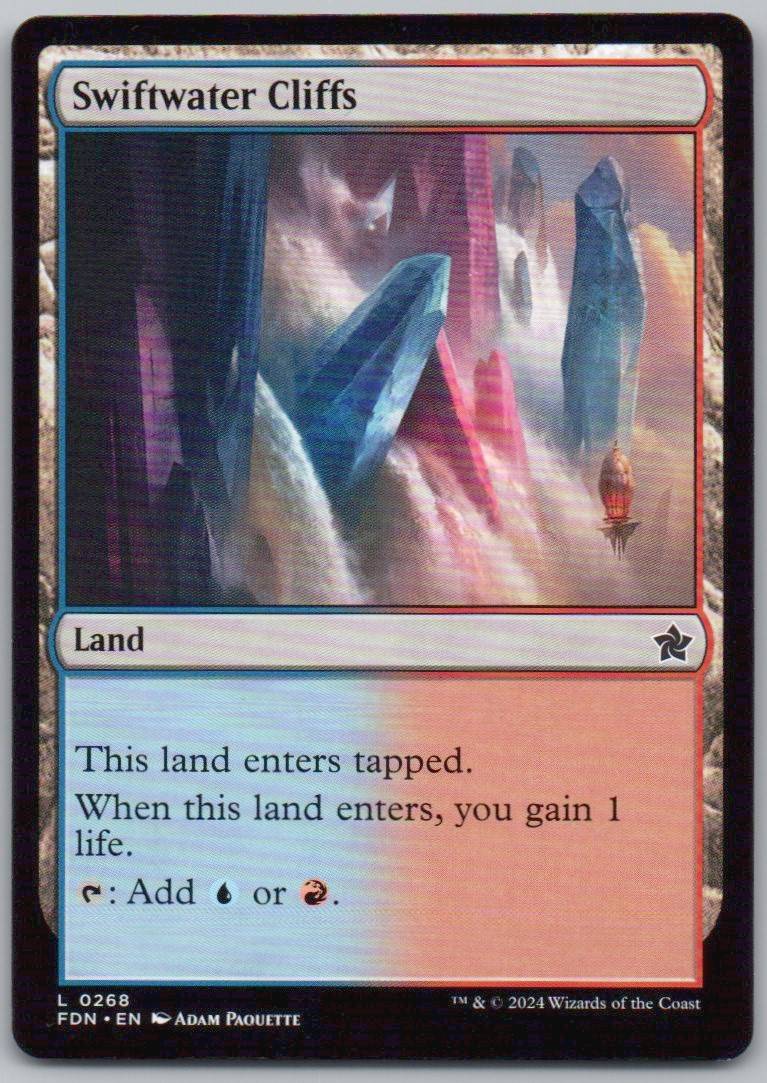 Swiftwater Cliffs 268 Normal Land Card - Foundations