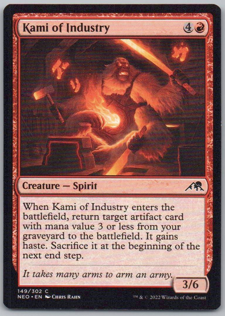 Kami of Industry 149 Normal Creature Card - Kamigawa: Neon Dynasty