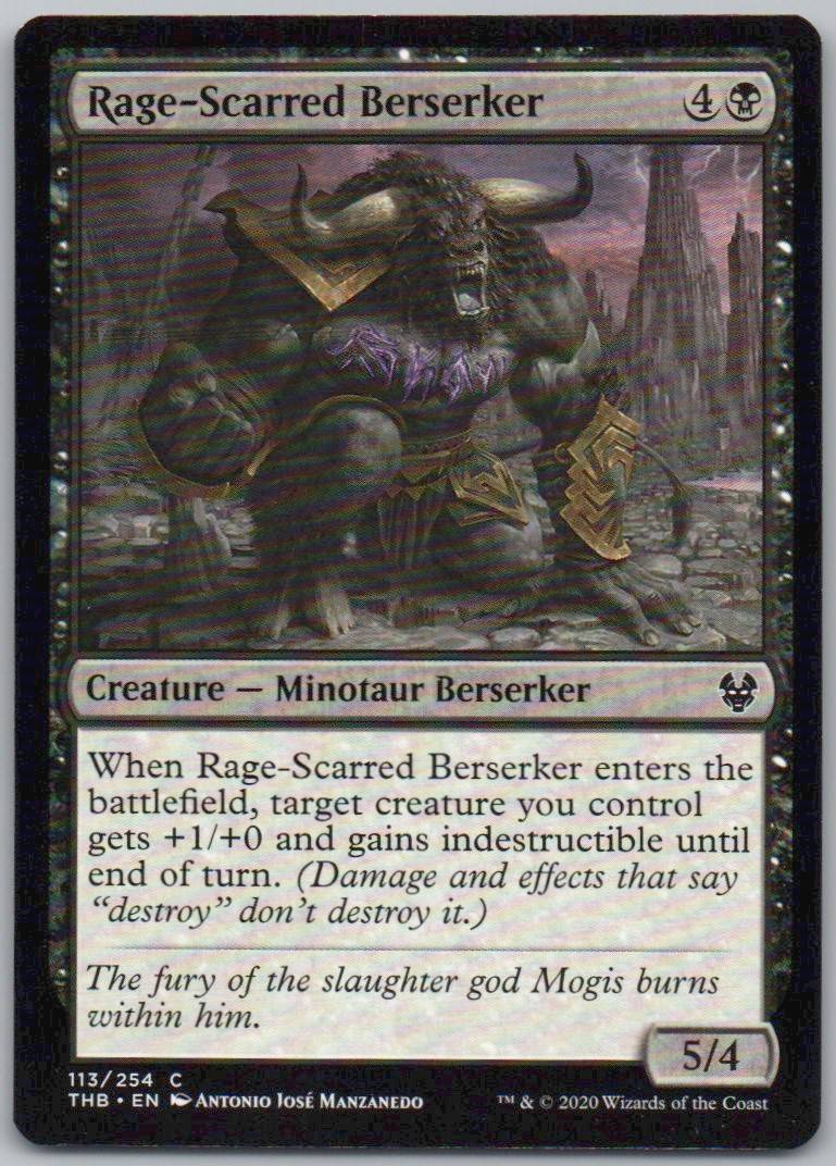 Rage-Scarred Berserker 113 Normal Creature Card - Theros Beyond Death