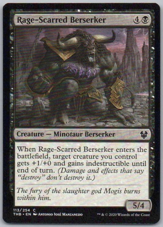 Rage-Scarred Berserker 113 Normal Creature Card - Theros Beyond Death
