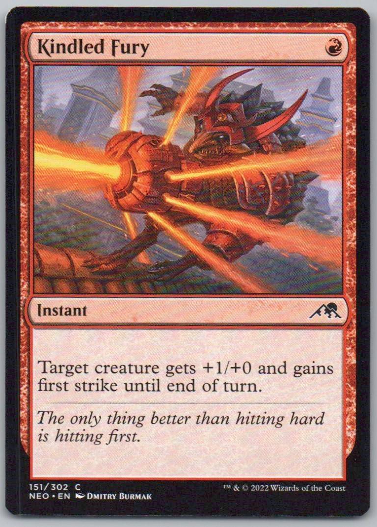 Kindled Fury 151 Normal Instant Card - Kamigawa: Neon Dynasty