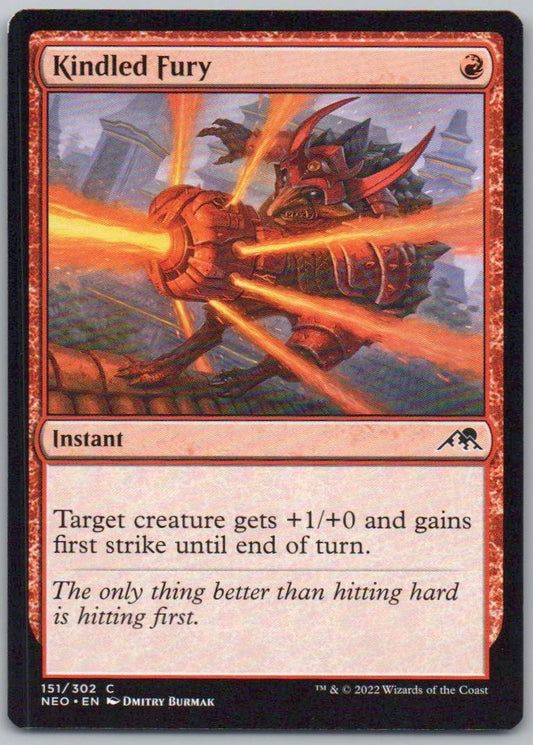 Kindled Fury 151 Normal Instant Card - Kamigawa: Neon Dynasty