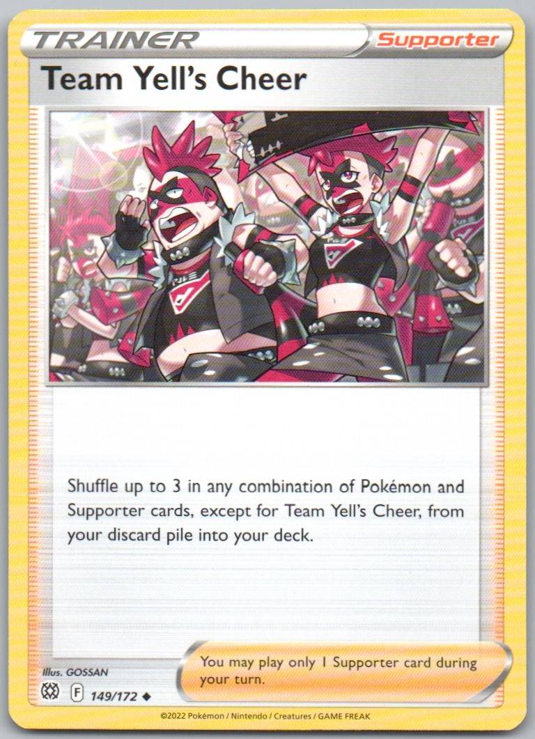 Team Yell's Cheer 149 Normal Trainer Card - Brilliant Stars