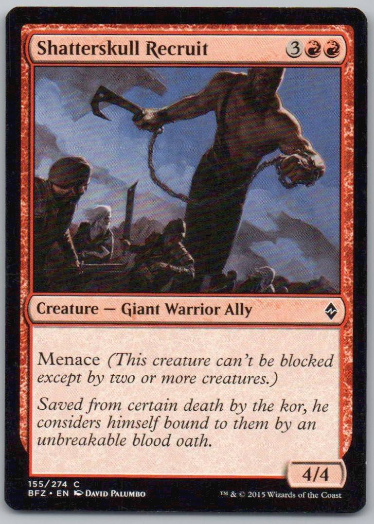 Shatterskull Recruit 155 Normal Creature Card - Battle for Zendikar