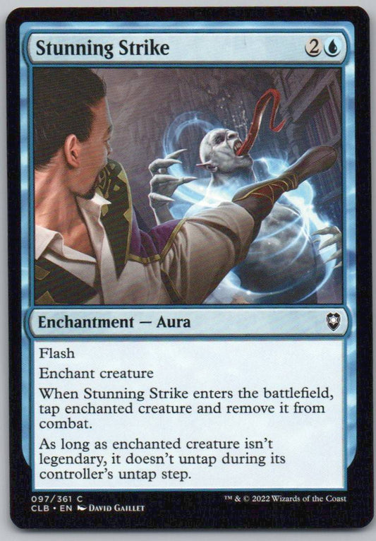 Stunning Strike 97 Normal Enchantment Card - Commander Legends: Battle for Baldur's Gate