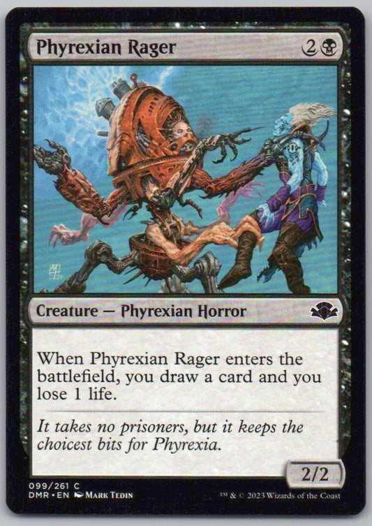 Phyrexian Rager 99 Normal Creature Card - Dominaria Remastered