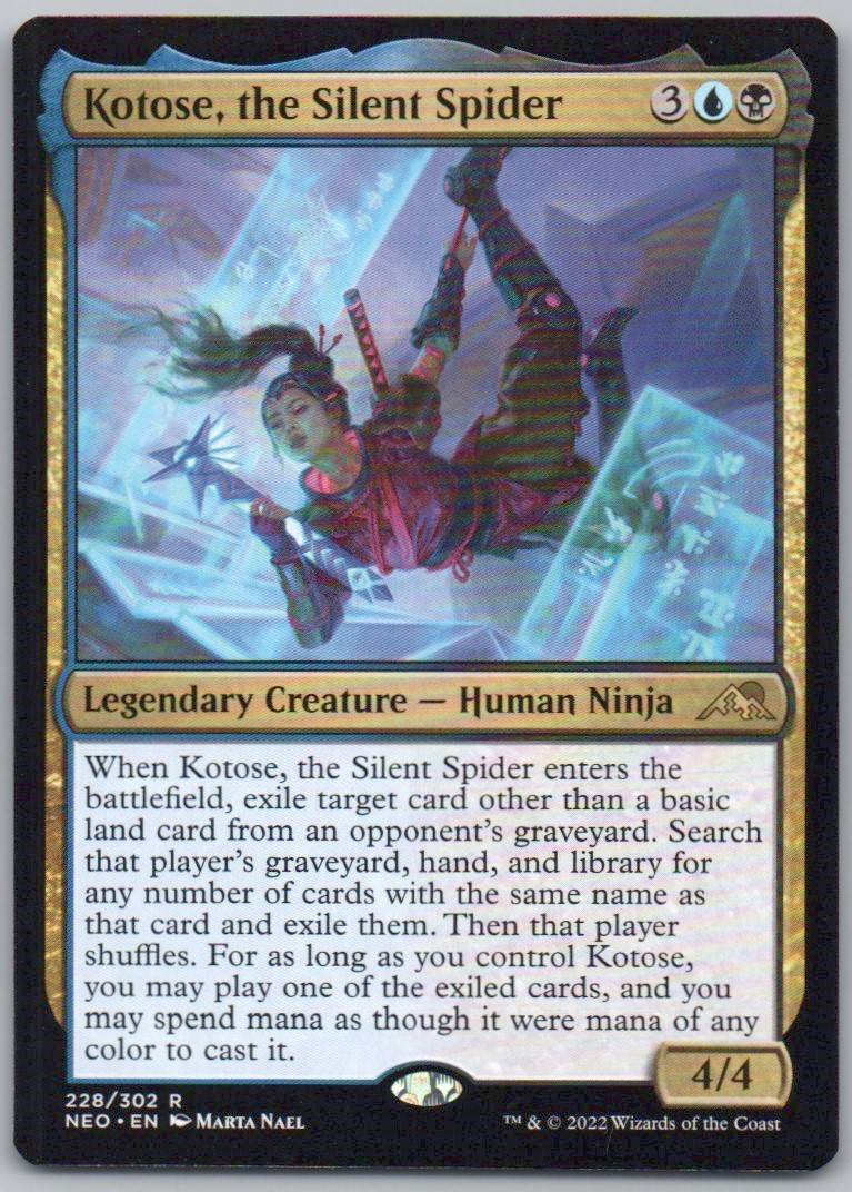 Kotose, the Silent Spider 228 Normal 0 Card - Kamigawa: Neon Dynasty