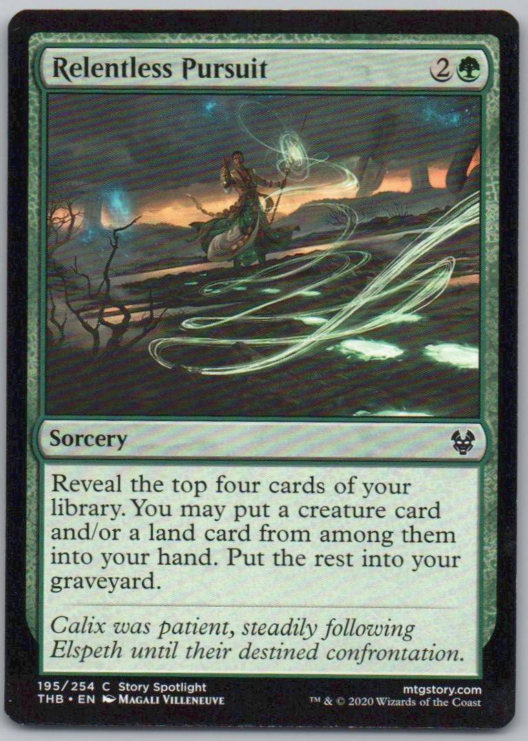 Relentless Pursuit 195 Normal Sorcery Card - Theros Beyond Death