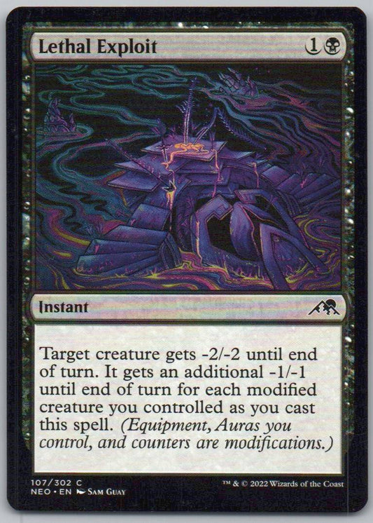 Lethal Exploit 107 Normal Instant Card - Kamigawa: Neon Dynasty
