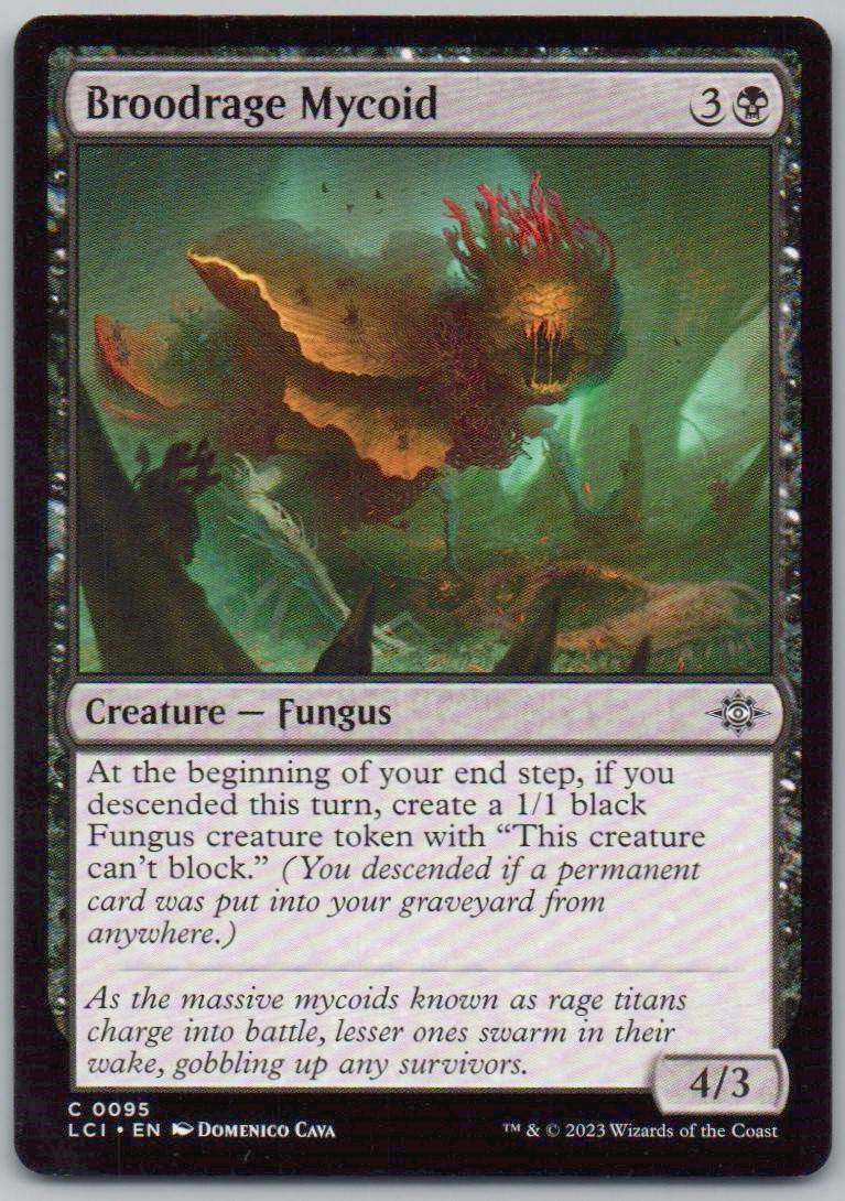 Broodrage Mycoid 95 Normal Creature Card - The Lost Caverns of Ixalan