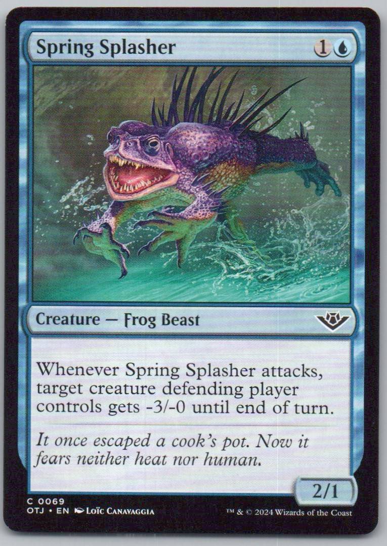 Spring Splasher 69 Normal Creature Card - Outlaws of Thunder Junction
