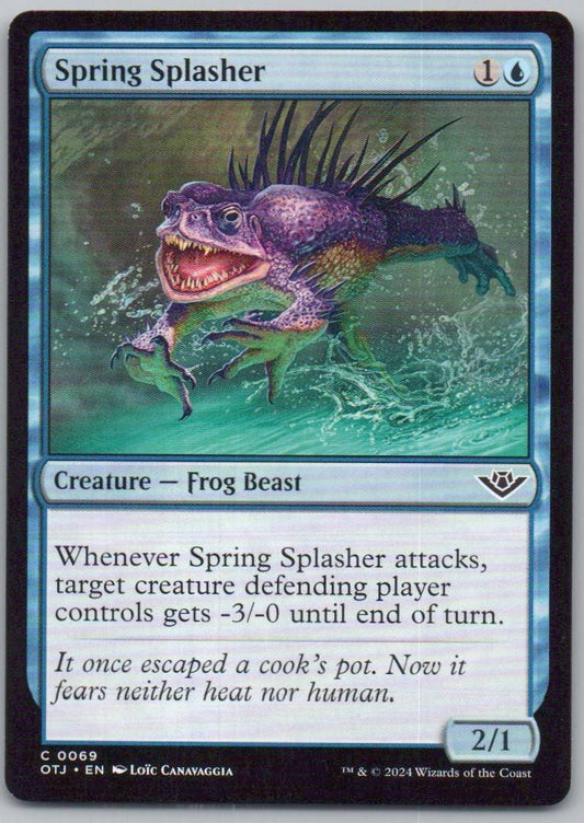 Spring Splasher 69 Normal Creature Card - Outlaws of Thunder Junction