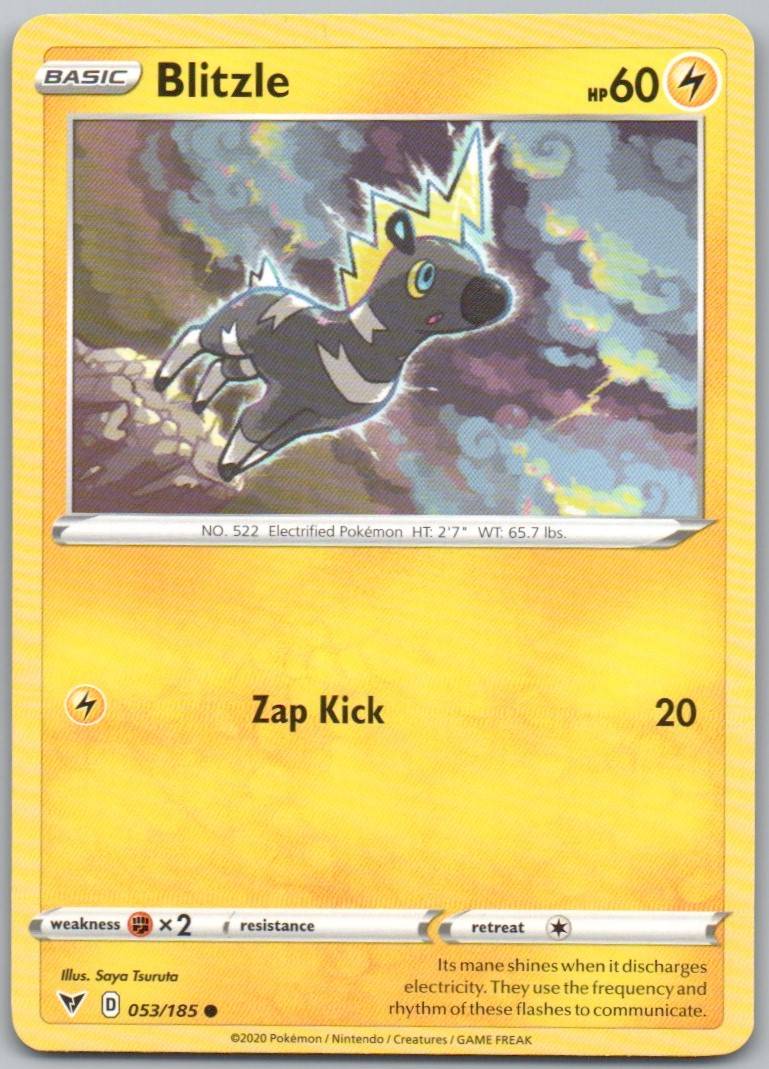 Blitzle 053 Normal Lightning Card - Vivid Voltage