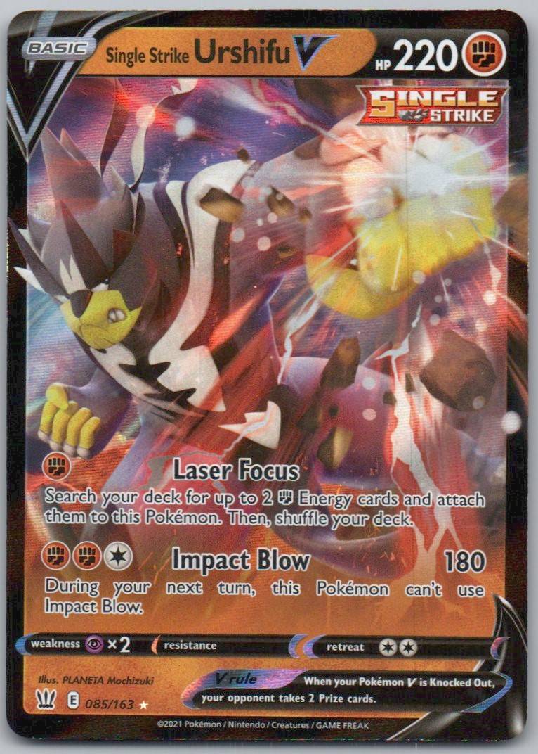 Single Strike Urshifu V 085 Holo Fighting Card - Battle Styles