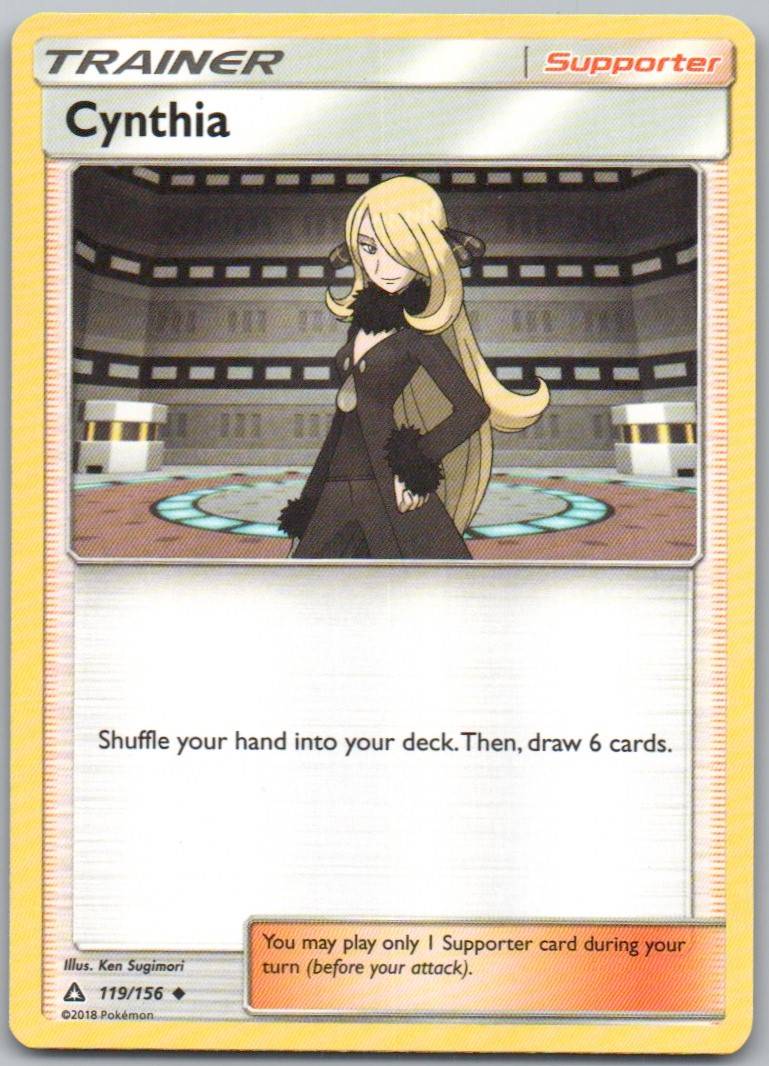 Cynthia 119 Normal Trainer Card - Ultra Prism