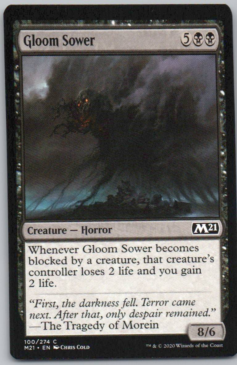 Gloom Sower 100 0 Creature Card - Core Set 2021