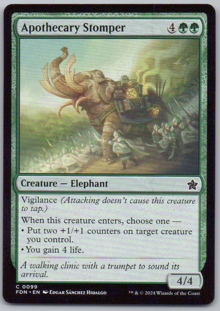 Apothecary Stomper 99 Normal Creature Card - Foundations