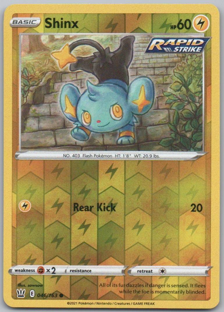 Shinx 046 Reverse Holo Lightning Card - Battle Styles