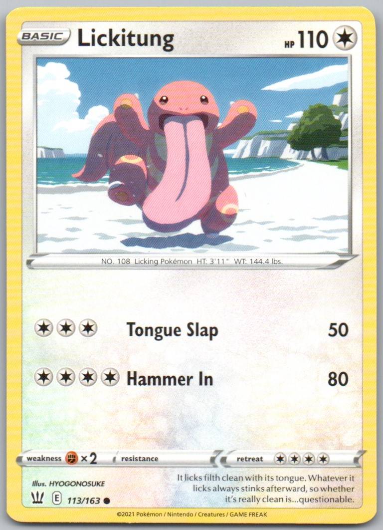 Lickitung 113 Normal Colorless Card - Battle Styles