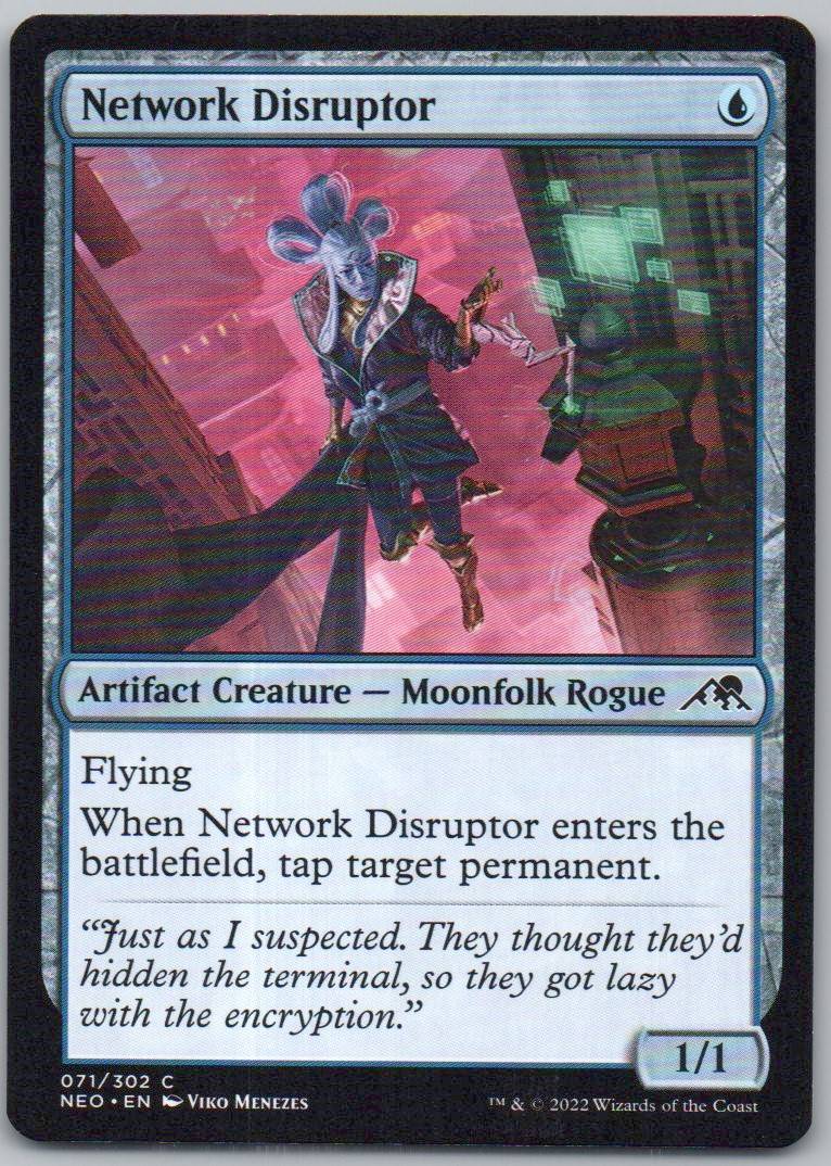 Network Disruptor 71 Normal Artifact Card - Kamigawa: Neon Dynasty