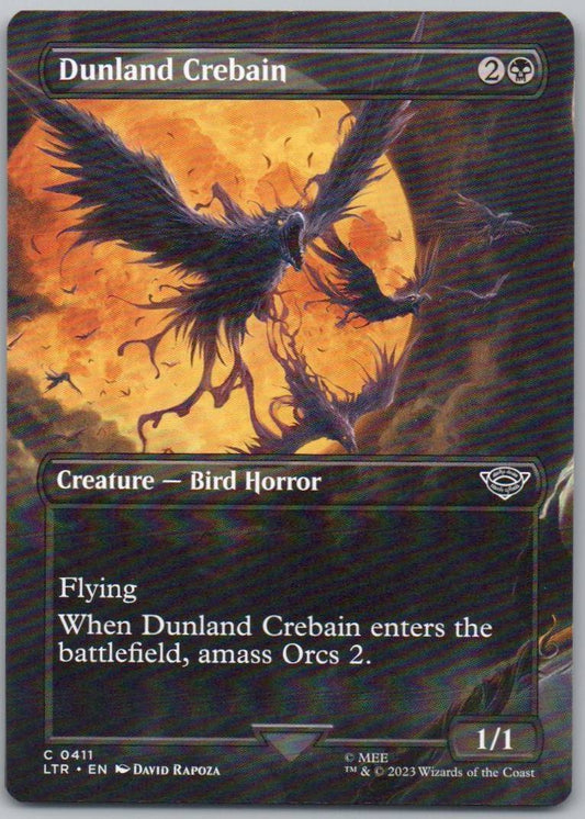 Dunland Crebain (Borderless) 411 0 Creature Card - Universes Beyond: The Lord of the Rings: Tales of Middle-earth