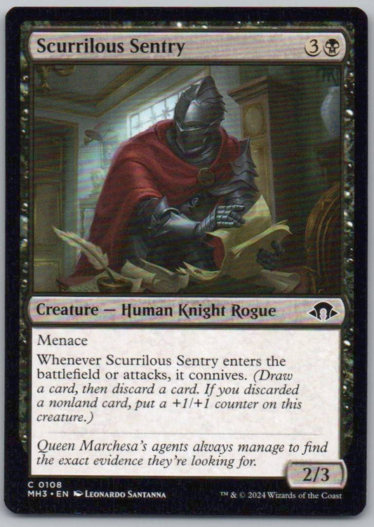 Scurrilous Sentry 108 0 Creature Card - Modern Horizons 3